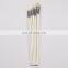 Bright Artist Bristle Paint Brushes With Long Wood Handle
