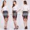 250gsm Factory Price Printing Patterns Black Pencil Skirt