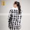 China Manufacturer OEM Service Woman Trench Fox Black Fur Coat