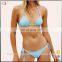 OEM solide adjustable side tie bikinis woman swimwear 2017 in bulk