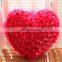 HI CE latest valentine's day gift red rose silk fabric heart-shaped wedding stage decoration