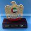 United arab emirates national day seven sheiks metal trophy with wooden base