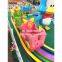 Zhongshan amusement theme park outdoor equipment 4 Seat Cute Spirit, mini tarin for kids Rail train, electric train