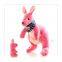 Various color mother and child kangaroo plush toys