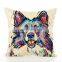 Customised Printing Cotton Linen Pillows Car Sofa Decorative  Cushion Throw Pillow Case Cover