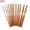 Custom Model Knitting Needle 12PCS Set Crochet Hook Bamboo Handle