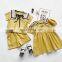 A0212# girls dress 2020 summer cotton short sleeves clothes kids dress