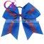 7inch Girl Large Hairbands Children Baseball football design Red stitches with Ponytail 5colors