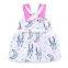 2019 Kids Princess Dresses Summer Girls Ear Moon Print Dresses Kids Party Dresses Easter Day Dress