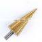 Triangle shank pagoda drill /step drill HSS stepped drill bits