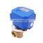 3 Way  T-low and L-flow Operation Electric ControlDC 12 Volt Three Way Water Shut Off Ball Mixing Valve