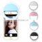 36LED Portable mini USB rechargeable mobile phone beauty led ring fill light for selfie