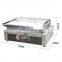 Fast food kitchen equipment commercial stainless steel griddle machine electric cast iron griddle machine