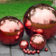 Red shiny stainless steel ball