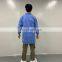3 Pockets SMS Acid Resistant Protective Esd Blue Polypropylene Custom Dental Doctor Disposable Buttons Pp Non Woven Lab Coats
