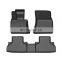 3PC Black For Car Mat Special Size Floor Mats For BMW-X5