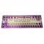 Custom Cnc anodizing purple aluminum case sandblasting brass mechanical Keyboard custom anodizing keyboard color