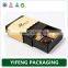 Custom plain kraft paper gift box with clear pvc window