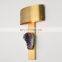 Natural crystal antique metal home lamp modern art wall lamp