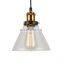 Industrial Vintage Glass Pendant Lamp E27 Restaurant Hanging Light