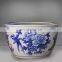 Large chinese blue and white ceramic decorative plant pots for indoor and outdoor