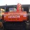 В продаже японская колёсная экскаватор Hitachi EX100WD. Битая недорогая колёсная экскаватор Hitachi ex100WD
