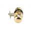 Steel Polished Brass passage double ball dummy knob tubular door lock