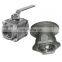 3 way motorized electric hydraulic long handle high pressure 304 stainless steel 2 pieces ball valve