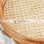 Hand Weave Rattan Tray Round Coffee Table Serving Tray for Table Handwoven Basket for Breakfast Wholesale