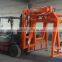 Forklift overhead concrete block clamp