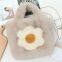 008Winter faux fur bag Fashion bucket bag Work bag school handbag Women's shoulder bag crossbody bag