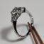 1.1 CT VVS clarity:D IGI lab grown diamond ring,Trilogy Three stones diamond ring 18K-gold,14k-gold,Women's Engagement Rings, Wedding Rings, Anniversary Rings，birthday present，Customize ring…
