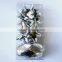 Polyester Satin Ribbon Bow and Blue Glitter Ribbon Eggs for Party Decoration