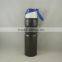 Mlife black color 650ml sports water bottle aluminum with cap bottle