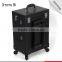 Guangzhou 4 in 1 professional trolley makeup case rolling cosmetic case