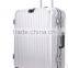 new design hot sale men women urban PC ABS luggage set high quality silver aluminum frame travel trolley bags luggage suitcase