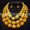 2016 latest design heavy acrylic necklace set multilayer bulk necklace set