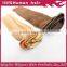 top quality hair extension packaging box clip in hair extension
