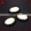 Wholesale howlite turquoise beads with black white cz cubic zircon paved on cap