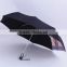 Auto open plastic handle promotional sun 3 fold umbrella
