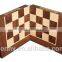 Unique wood travel folding chess board