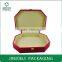 Mei red polygonal beauty leather cosmetic gift box packaging