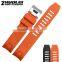 Hotsale 20|22mm new style waterproof rubber watch strap