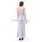 Women Flower One Shoulder Strapless Changeable Long Bridesmaids Party Maxi Dress