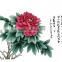 Chinese Calligraphy,Cultural gifts, calligraphy Peony Flowers hangs a picture