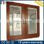 Latest french aluminum wooden frame door window grill designs