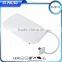 Multifuction dual usb outputs real capacity powerbank with built in cable
