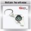 Wholesale shark shape metal compass key chains key ring