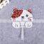 fancy animal design pp plastic advertising hand fan promotional fan animal print hand fan