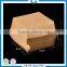 Custom cheap Design Food Grade Decorative brown Take Away Paper hot food Box with Handle